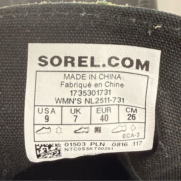 Sorel Out N About Waterproof Rain Duck Boots Yellow Black Women’s 9 Gorpcore - Picture 6 of 7